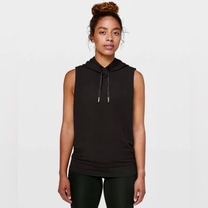 Lululemon Stronger as One Sleeveless Hoodie in Black Size 2